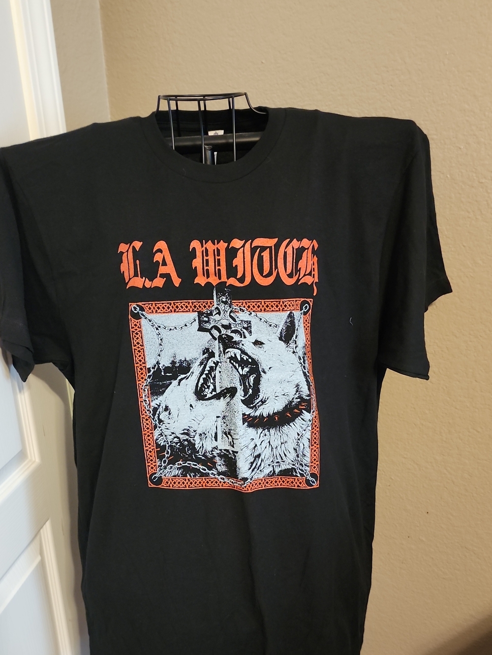 LA WITCH Black Graphic Band T‑Shirt